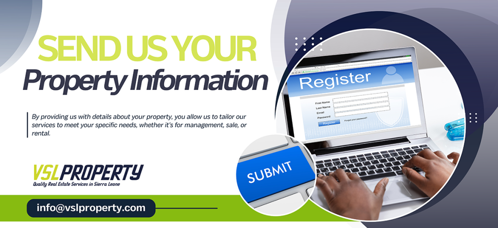 Submit Property Information Page